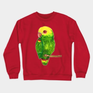 Yellow headed amazon parrot Crewneck Sweatshirt